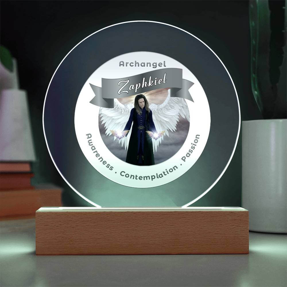 USB Circle Acrylic LED Light  - Archangel Zaphkiel