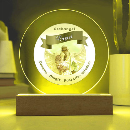 USB Circle Acrylic LED Light  -  Archangel Raziel