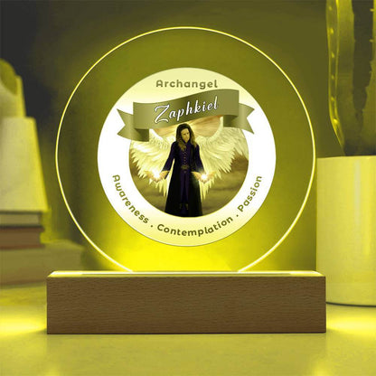 USB Circle Acrylic LED Light  - Archangel Zaphkiel