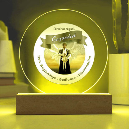 USB Circle Acrylic LED Light  -  Archangel Gazadiel