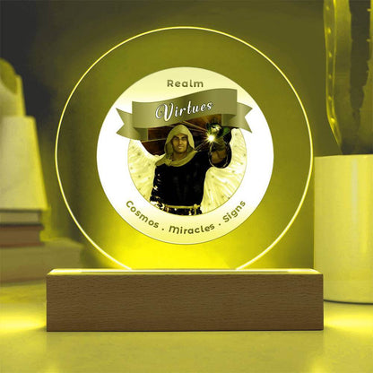 USB Circle Acrylic LED Light  -  Virtues