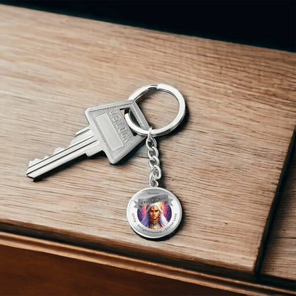 Sanat Kumara - Affirmation Keychain For Unity, Enlightenment & Divine Love - More Than CharmsMore Than Charms