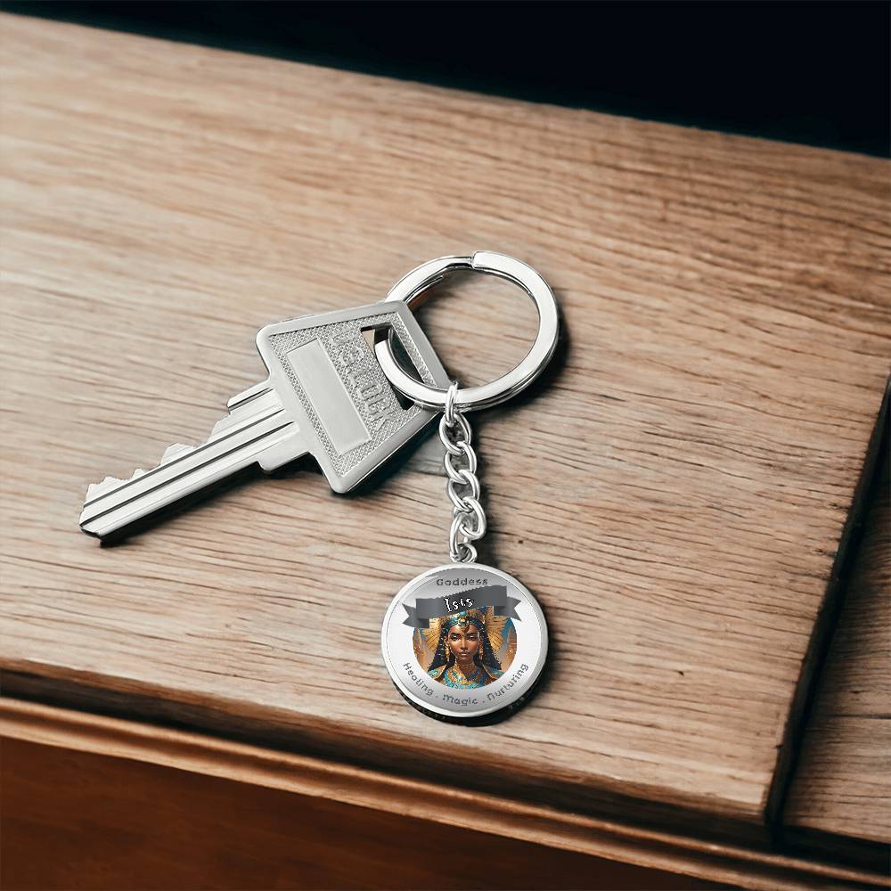 Goddess Isis - Affirmation Keychain For Healing Magic Nurturing- More Than CharmsMore Than Charms