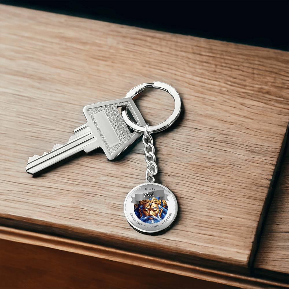 Djwal Khul - Affirmation Keychain For Compassion, Truth & Wisdom - More Than CharmsMore Than Charms