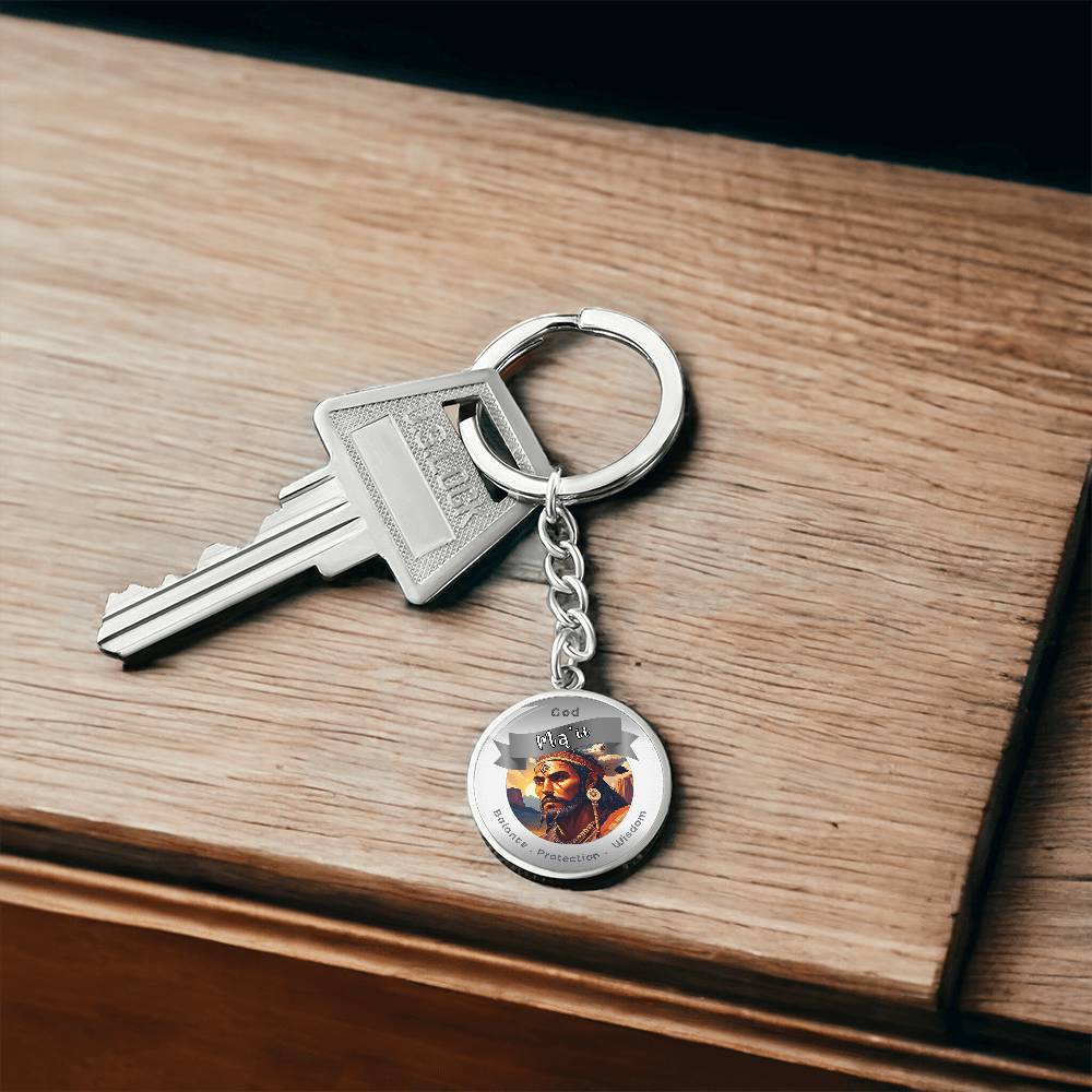 Mą’ii- Affirmation Keychain For Balance Protection Wisdom- More Than CharmsMore Than Charms