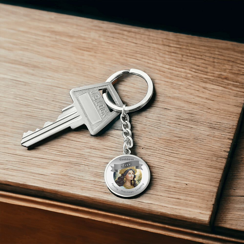 Goddess Hera - Affirmation Keychain For Family Marriage Loyalty- More Than CharmsMore Than Charms