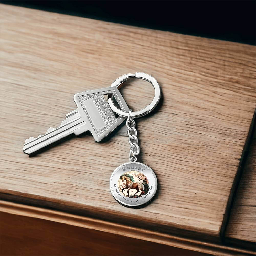 Horse - Chinese Zodiac - Affirmation Keychain - More Than CharmsMore Than Charms