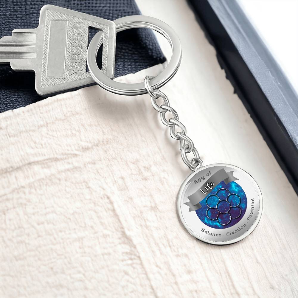 Egg of Life - Affirmation Keychain - More Than CharmsMore Than Charms