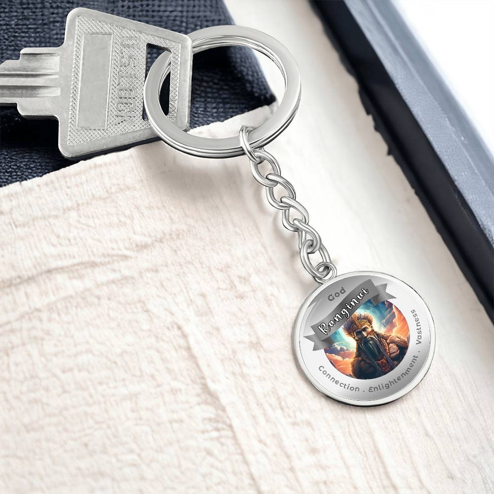 Ranginui- Affirmation Keychain For Connection Enlightenment Vastiness- More Than CharmsMore Than Charms