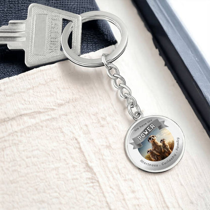 Meercat - Power Animal Affirmation Keychain - More Than CharmsMore Than Charms