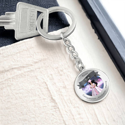 Kuan Yin - Affirmation Keychain For Compassion, Kindness & Mercy - More Than CharmsMore Than Charms
