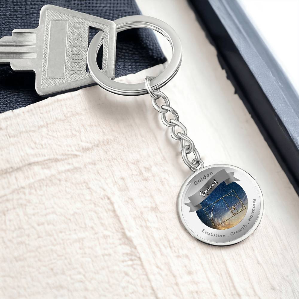 Golden Spiral - Affirmation Keychain - More Than CharmsMore Than Charms