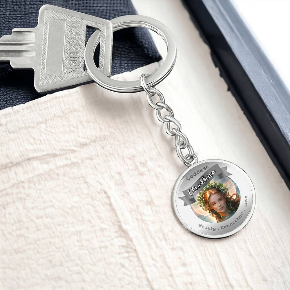 Cliodhna - Affirmation Keychain For.Beauty Connection Love - More Than CharmsMore Than Charms