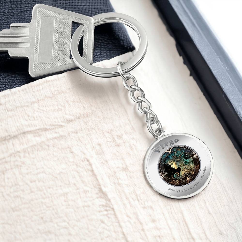 Virgo - Affirmation Keychain - More Than CharmsMore Than Charms