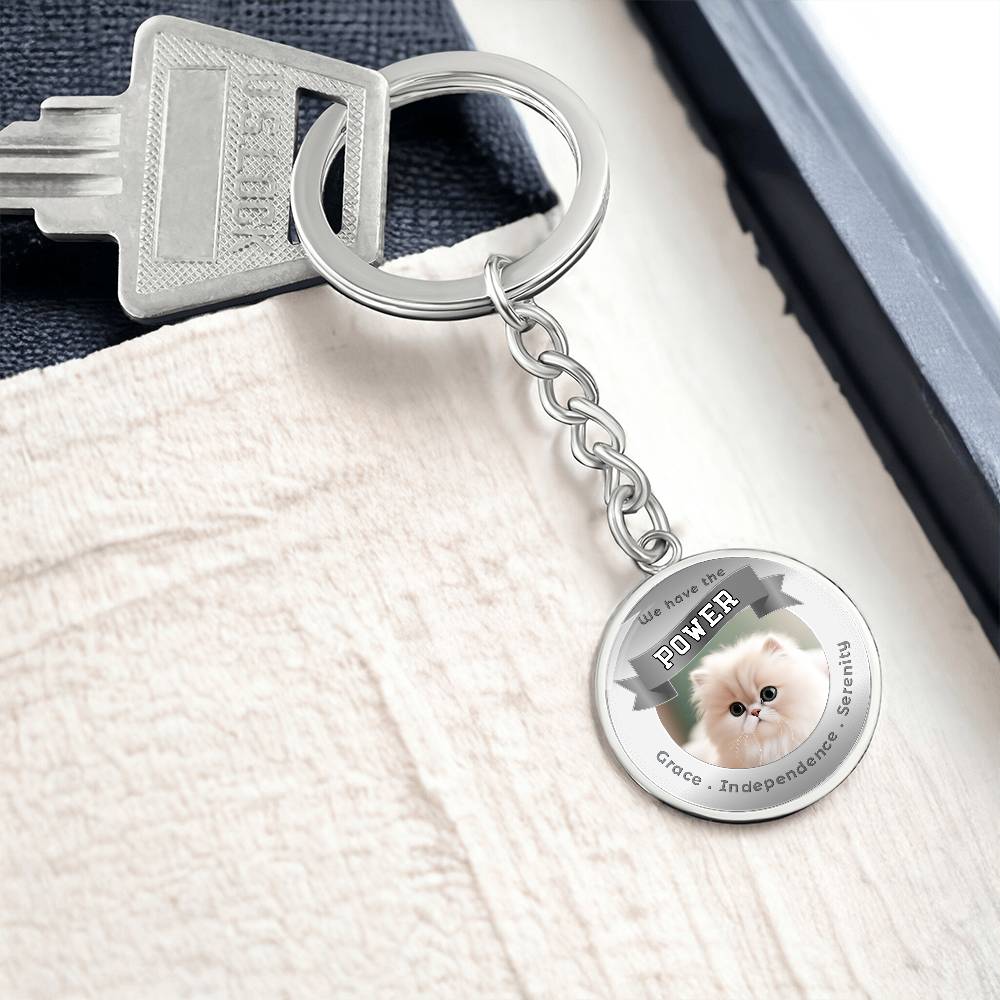 Persian - Cat Power Animal Affirmation Keychain - More Than CharmsMore Than Charms