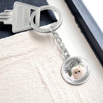Persian - Cat Power Animal Affirmation Keychain - More Than CharmsMore Than Charms