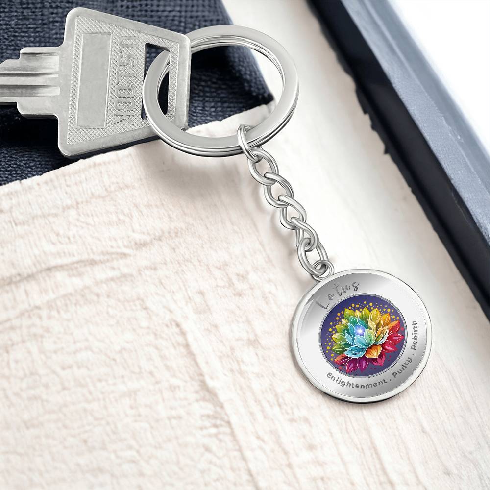 Lotus - Affirmation Keychain - More Than CharmsMore Than Charms
