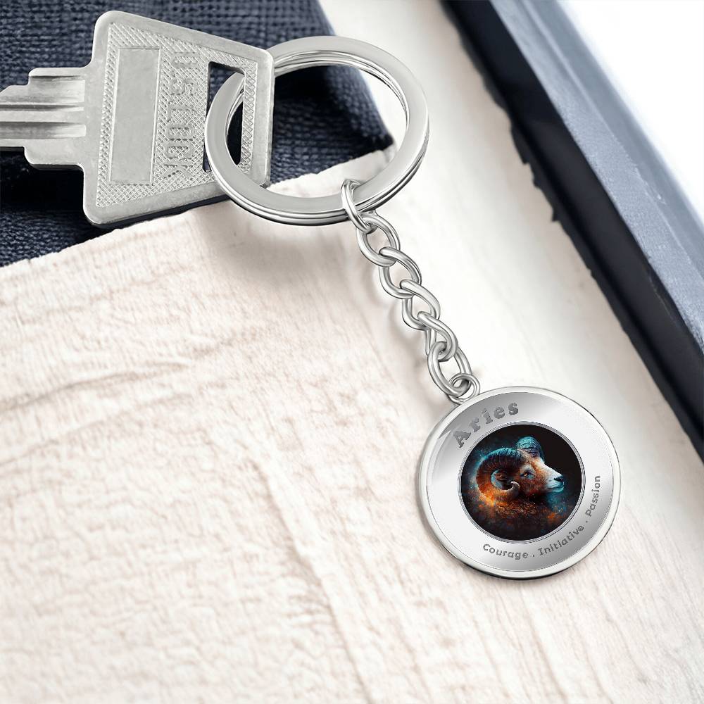 Aries - Affirmation Keychain - More Than CharmsMore Than Charms