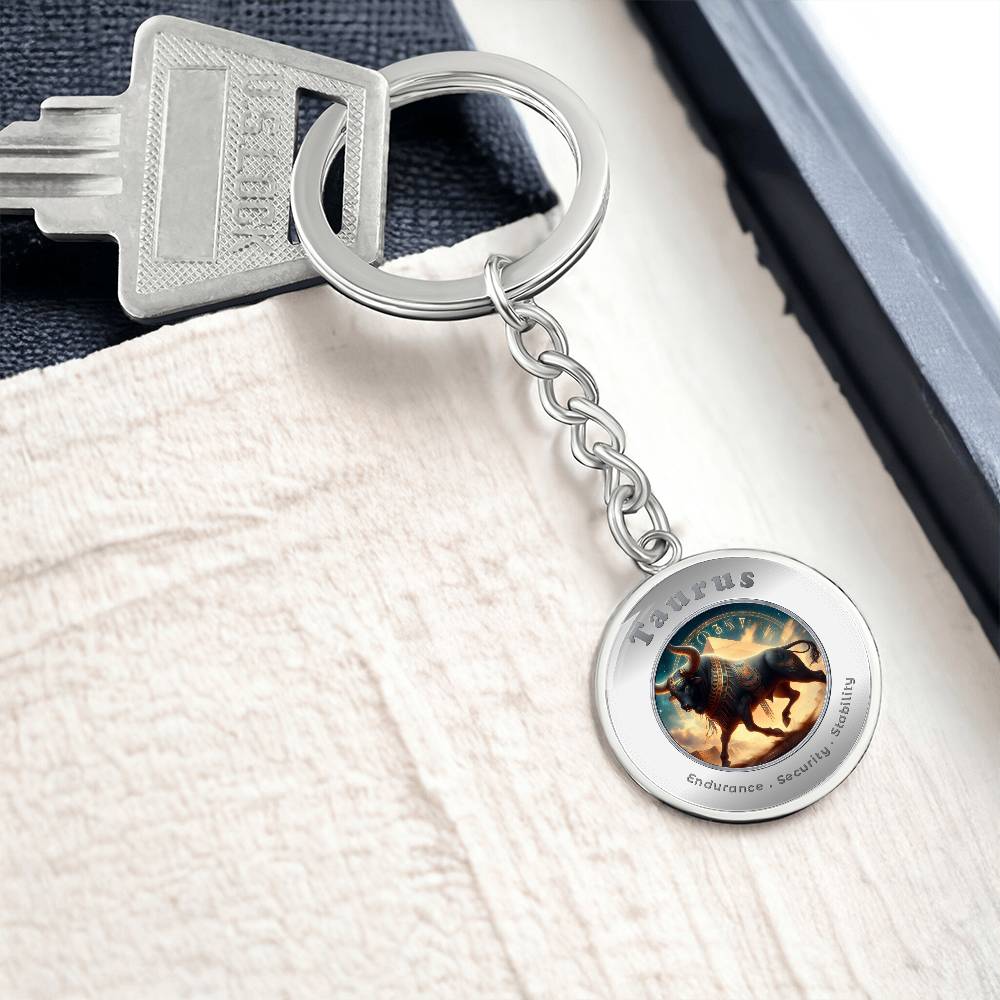 Taurus - Affirmation Keychain - More Than CharmsMore Than Charms