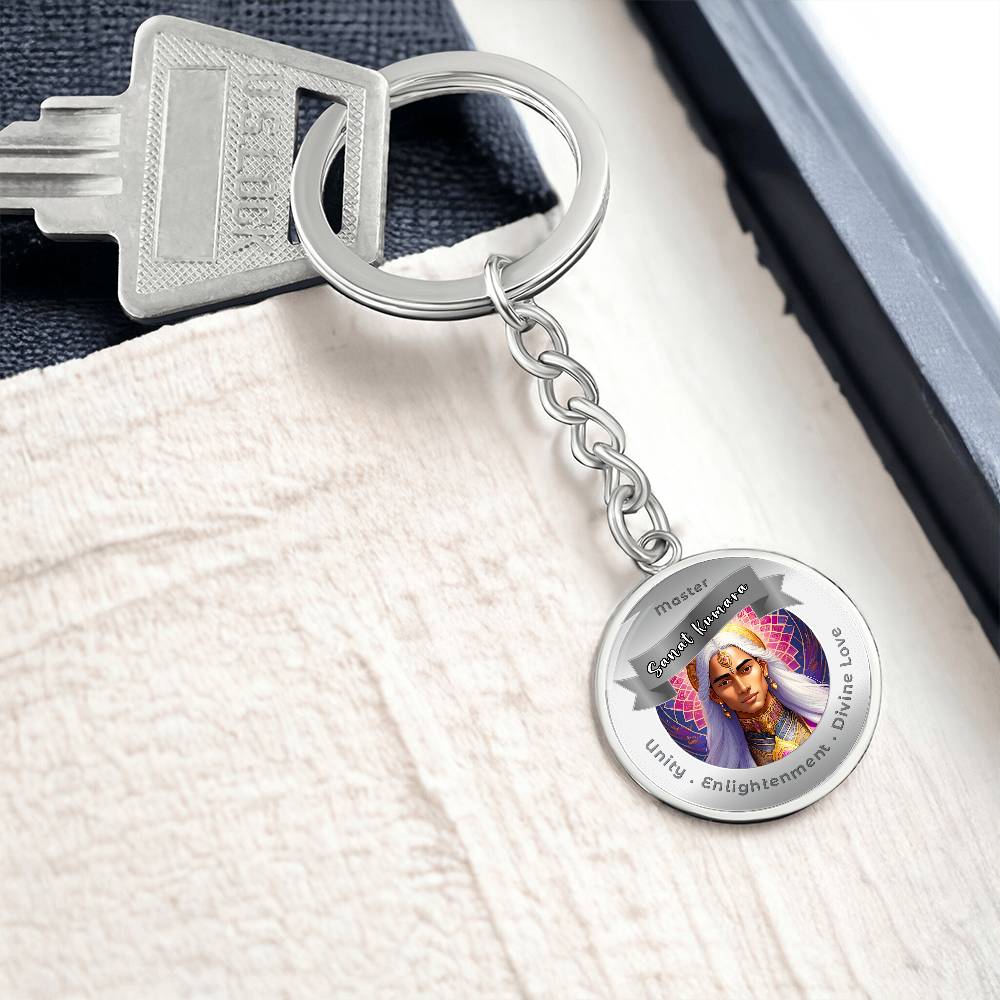 Sanat Kumara - Affirmation Keychain For Unity, Enlightenment & Divine Love - More Than CharmsMore Than Charms