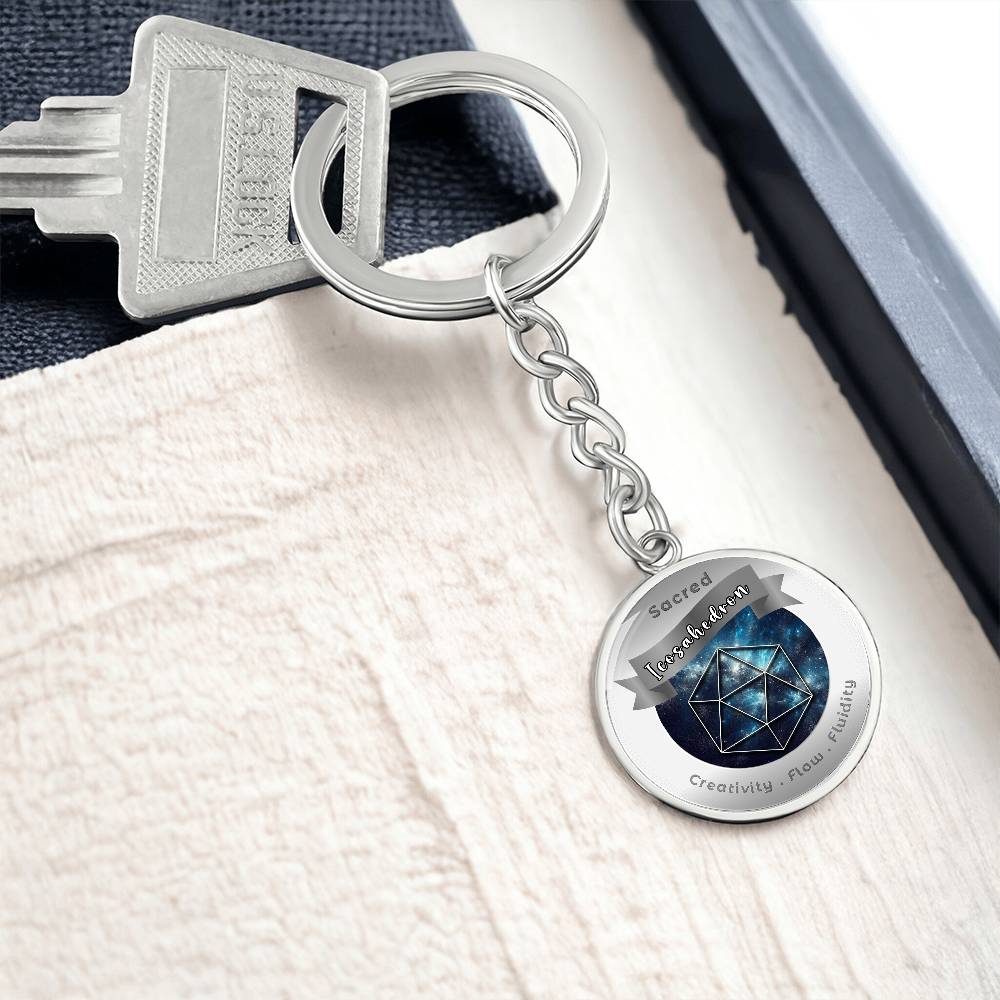 Icosahedron - Affirmation Keychain - More Than CharmsMore Than Charms