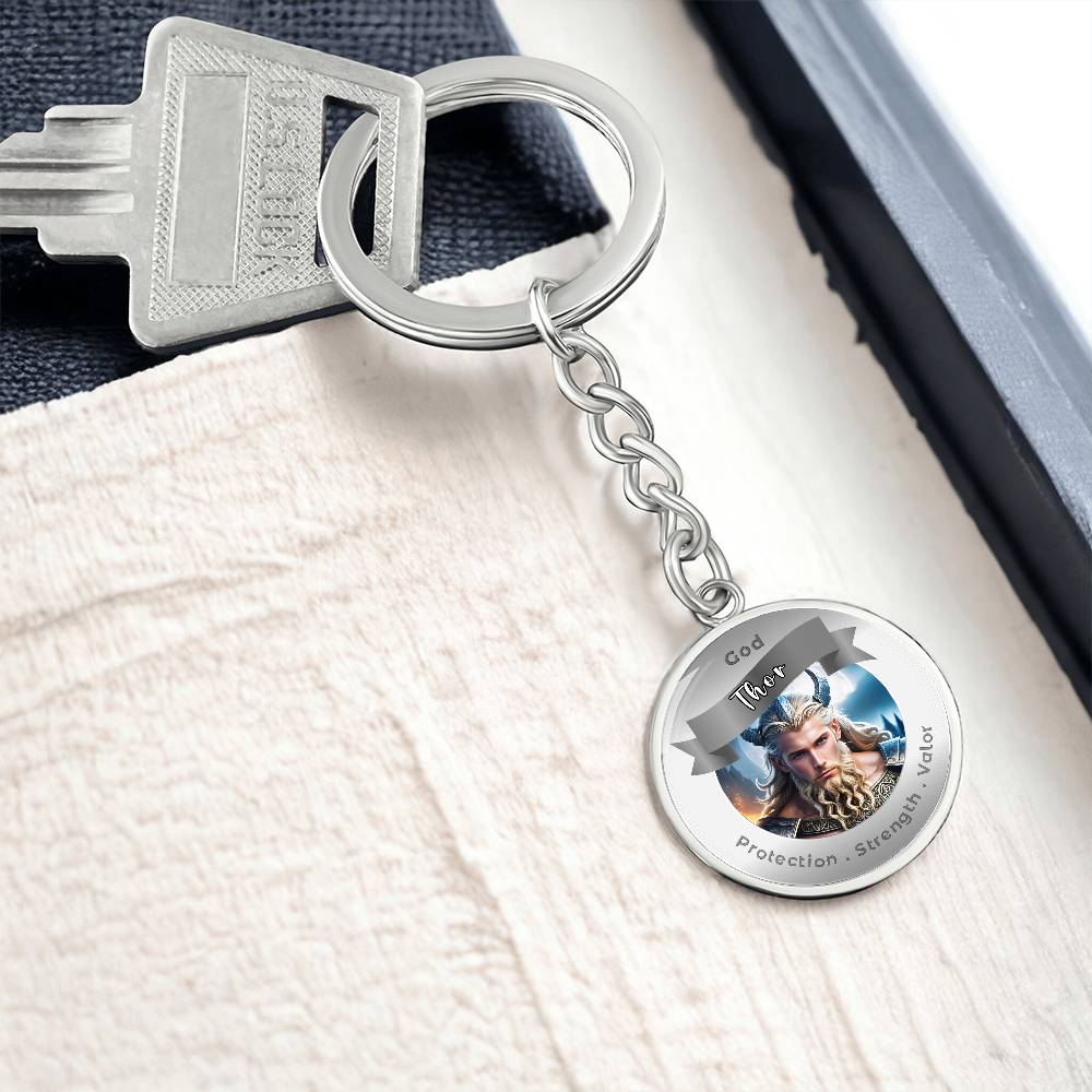 Thor - Affirmation Keychain For ProtectionStrength Valor- More Than CharmsMore Than Charms