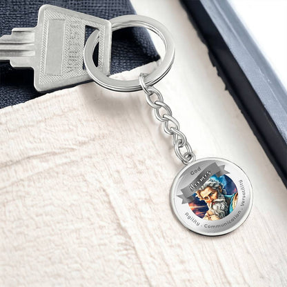 God Hermes - Affirmation Keychain ForAgility Communication Versatility More Than CharmsMore Than Charms