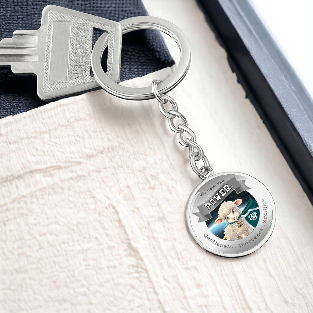 Lamb - Super Hero - Power Animal Affirmation Keychain - More Than CharmsMore Than Charms