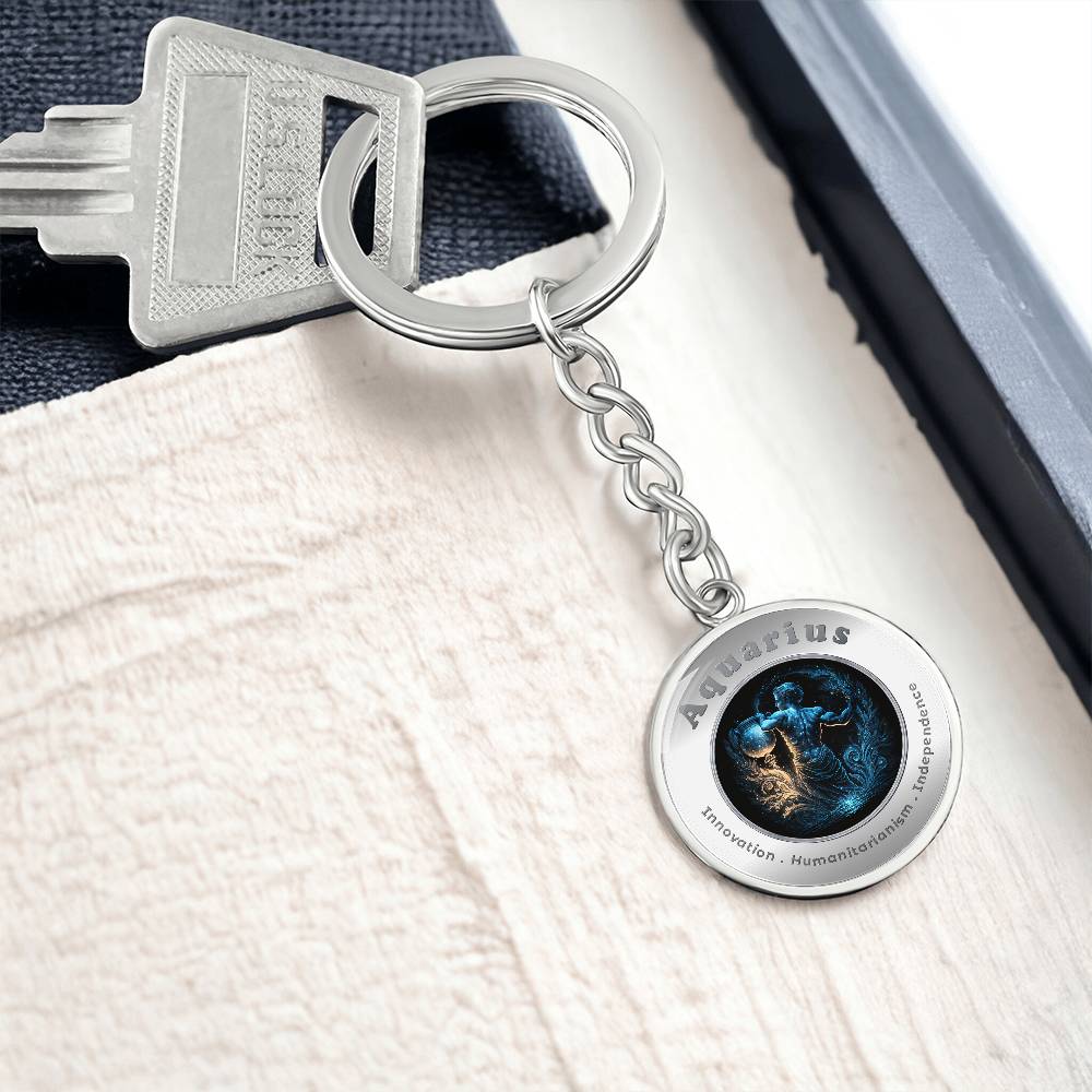 Aquarius - Affirmation Keychain - More Than CharmsMore Than Charms