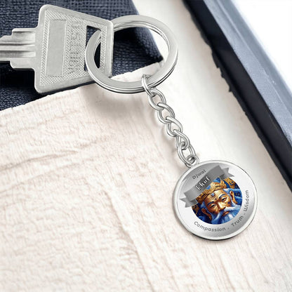 Djwal Khul - Affirmation Keychain For Compassion, Truth & Wisdom - More Than CharmsMore Than Charms