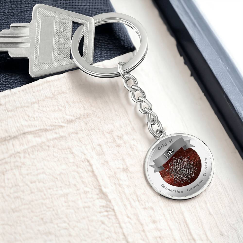 Grid of Life - Affirmation Keychain - More Than CharmsMore Than Charms