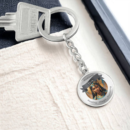 Goddess Isis - Affirmation Keychain For Healing Magic Nurturing- More Than CharmsMore Than Charms