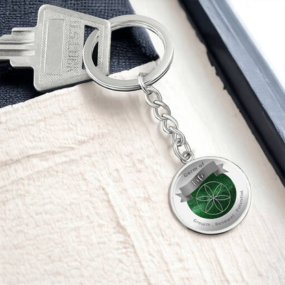 Germ of Life - Affirmation Keychain For Growth Renewal Potential - More Than CharmsMore Than Charms
