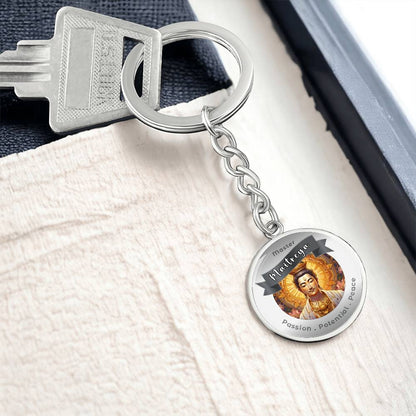 Maitreya - Affirmation Keychain For Enlightenment, Liberation & Peace - More Than CharmsMore Than Charms