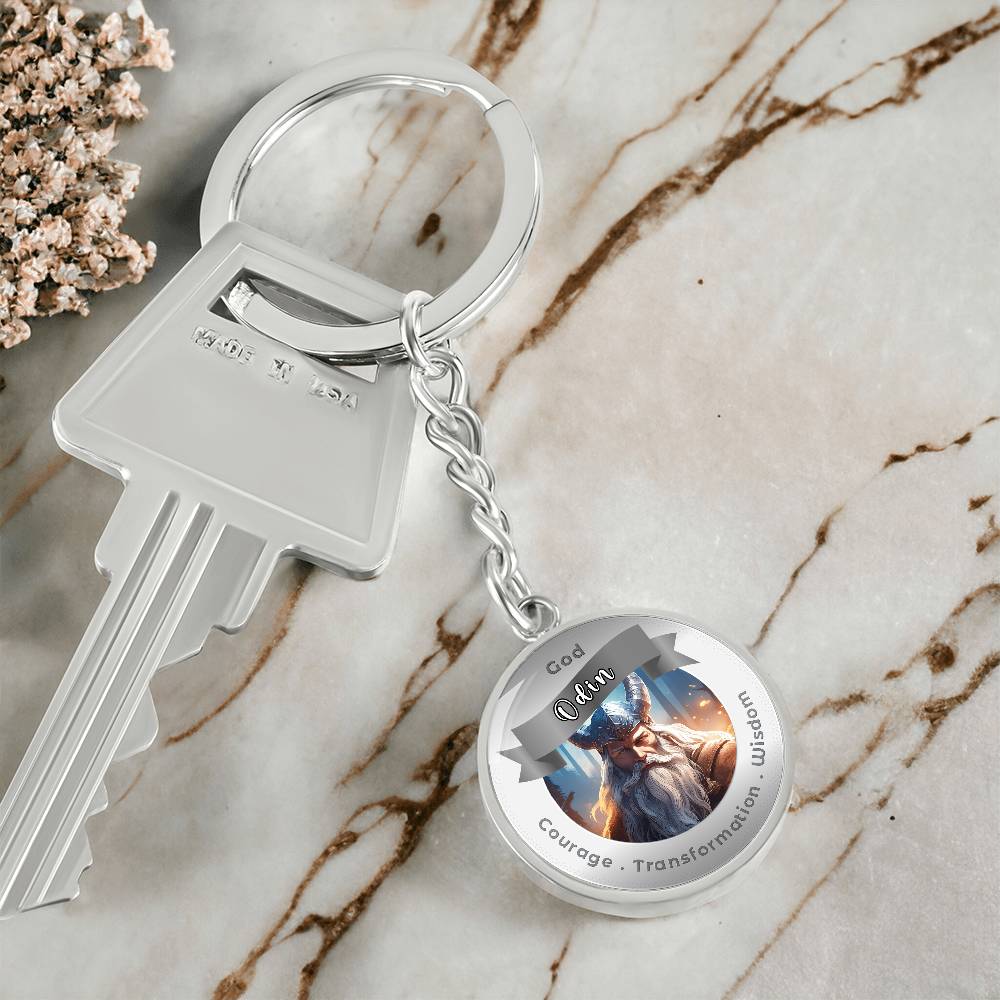 Odin- Affirmation Keychain For Courage Transformation Wisdom- More Than CharmsMore Than Charms