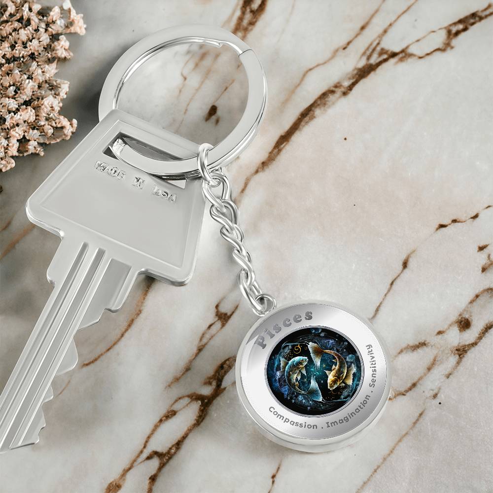 Pisces - Affirmation Keychain - More Than CharmsMore Than Charms