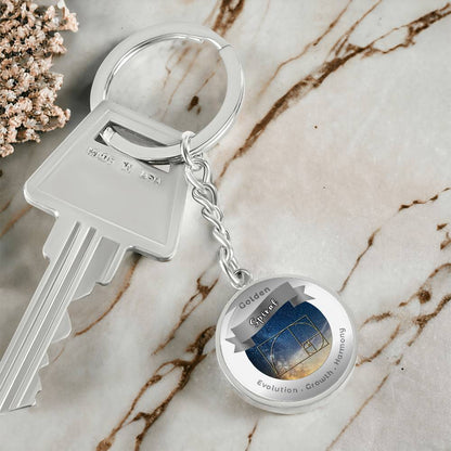 Golden Spiral - Affirmation Keychain - More Than CharmsMore Than Charms