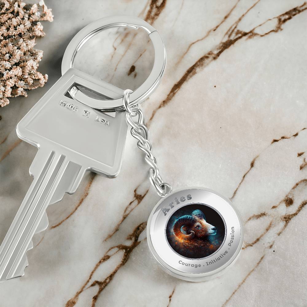 Aries - Affirmation Keychain - More Than CharmsMore Than Charms