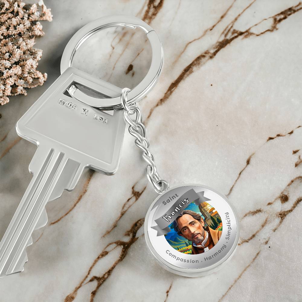 Saint Francisis - Affirmation Keychain - More Than CharmsMore Than Charms