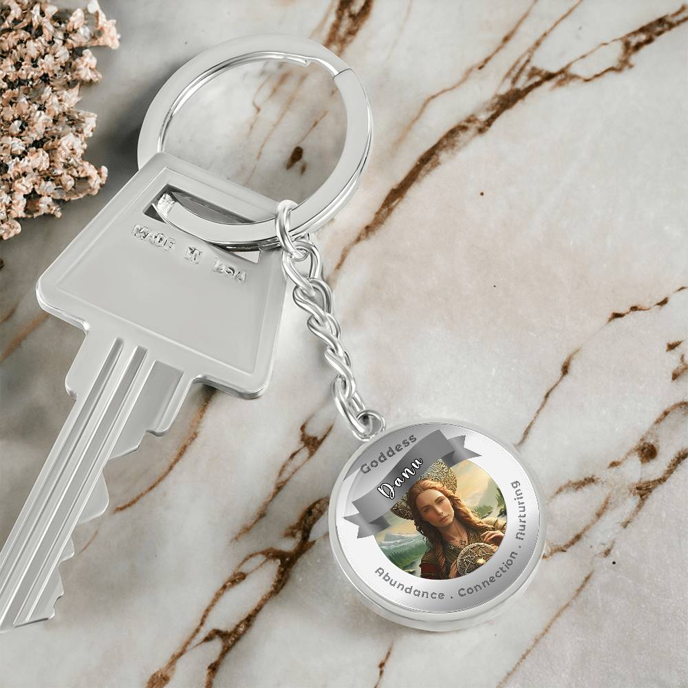 Danu - Affirmation Keychain For Abundance Connection Nurturing- More Than CharmsMore Than Charms