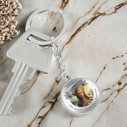 Danu - Affirmation Keychain For Abundance Connection Nurturing- More Than CharmsMore Than Charms