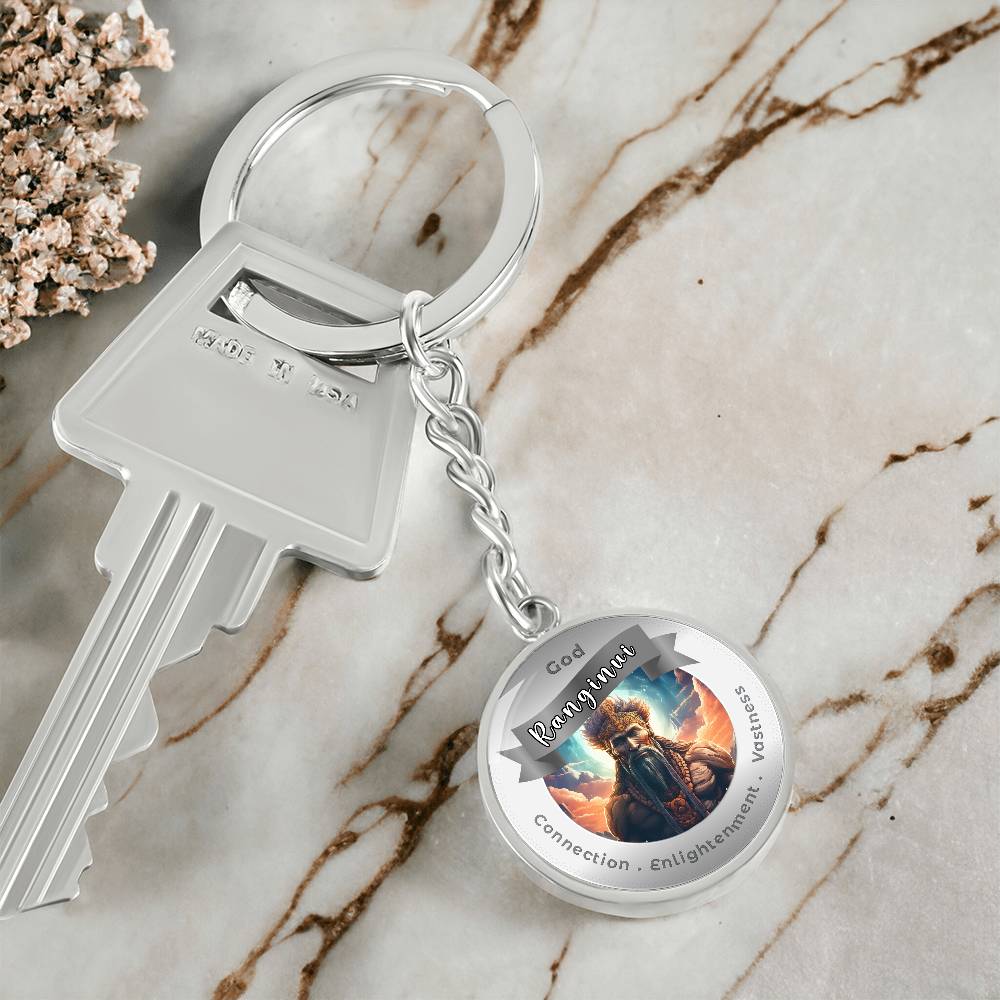 Ranginui- Affirmation Keychain For Connection Enlightenment Vastiness- More Than CharmsMore Than Charms