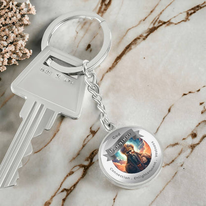 Ranginui- Affirmation Keychain For Connection Enlightenment Vastiness- More Than CharmsMore Than Charms