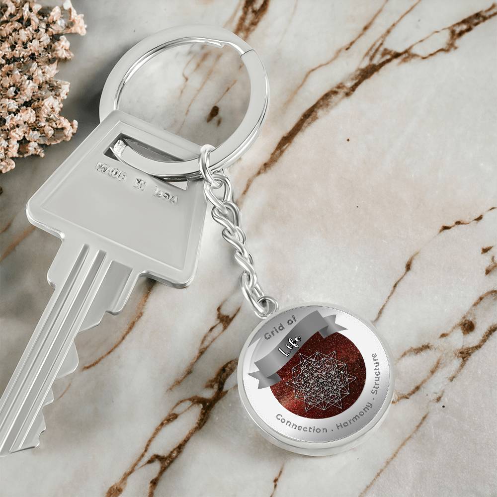 Grid of Life - Affirmation Keychain - More Than CharmsMore Than Charms