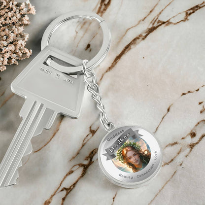 Goddess Cliodhna - Affirmation Keychain For Beauty Connection Love- More Than CharmsMore Than Charms