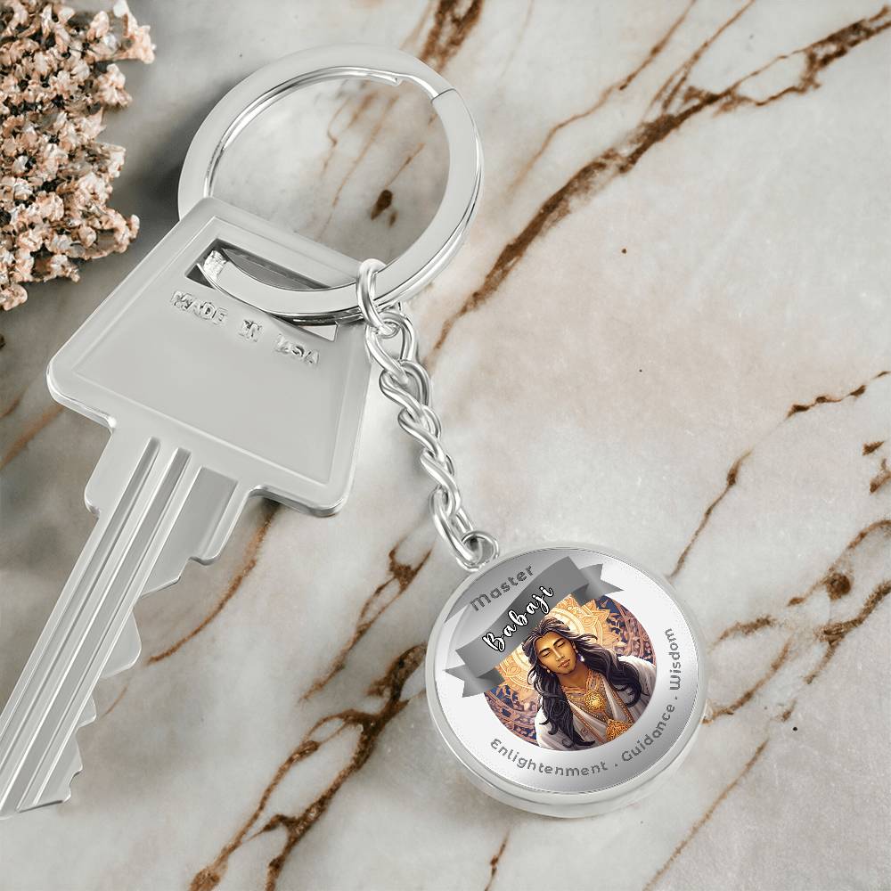 Babaji - Affirmation Keychain For Enlightenment Guidance Wisdom - More Than CharmsMore Than Charms