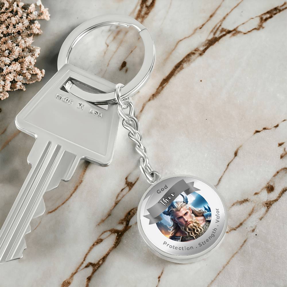 Thor - Affirmation Keychain For ProtectionStrength Valor- More Than CharmsMore Than Charms