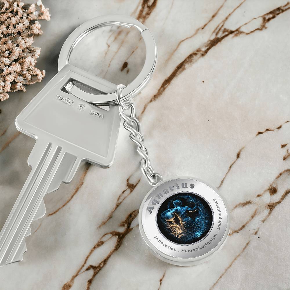 Aquarius - Affirmation Keychain - More Than CharmsMore Than Charms