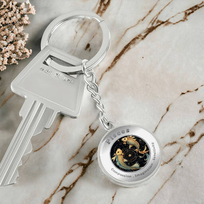 Pisces - Affirmation Keychain - More Than CharmsMore Than Charms