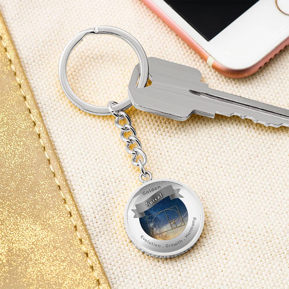 Golden Spiral - Affirmation Keychain - More Than CharmsMore Than Charms